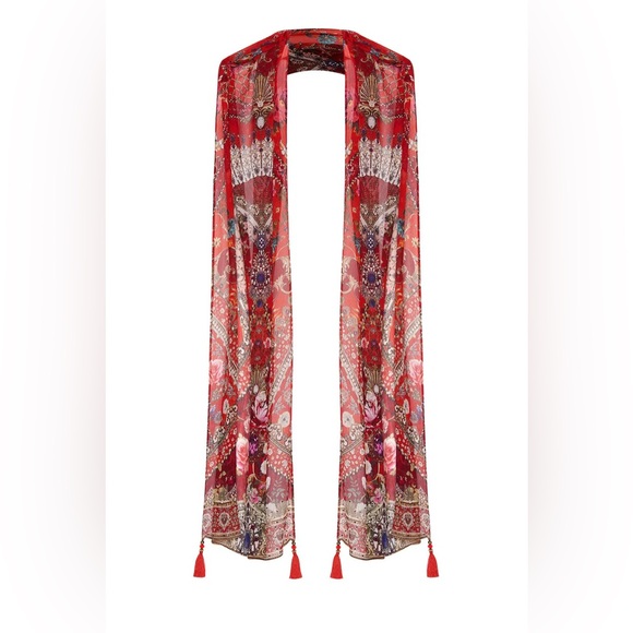 Silk Camilla Cameos Can Can Long scarf - Picture 4 of 13